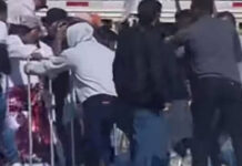 Maestros de Sección 22 y simpatizantes de Sheinbaum protagonizan conato de bronca durante discurso de Presidenta en la Mixteca