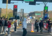 UBISORT toma caseta de Huitzo y realiza cobro a automovilistas