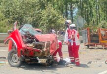 Tragedia en carretera Mitla-Tehuantepec, por choque frontal, confirman autoridades