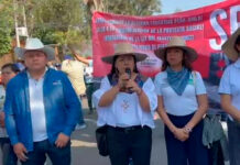 Líder de Sección 22 rechaza en Convite divisionismo y pactos en lo “oscurito” con gobierno federal tras jornada de protestas de mayo y junio