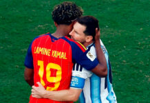 Ganó el ‘heredero’: Lamine Yamal consuela a Messi tras la victoria de España sobre Argentina en la Final del Mundial